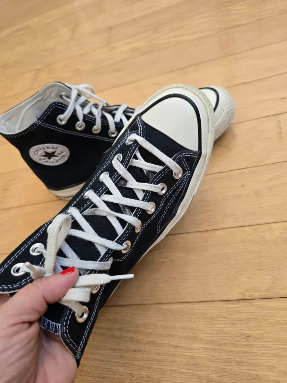 Converse Chuck 70 Heritage Edition Black Grunge High Top Sneakers | MENS 8